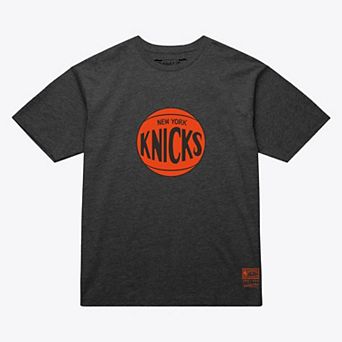 Men's Mitchell & Ness Heather Gray New York Knicks MVP T-Shirt
