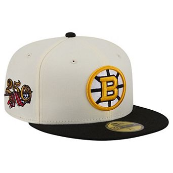 Men's New Era Cream Boston Bruins 250th Anniversary of the United States Two-Tone 59FIFTY Fitted Hat