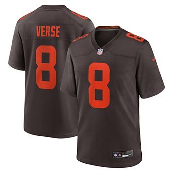 Men's Nike Jared Verse Brown Cleveland Browns Alternate Alpha Dawg Game Jersey