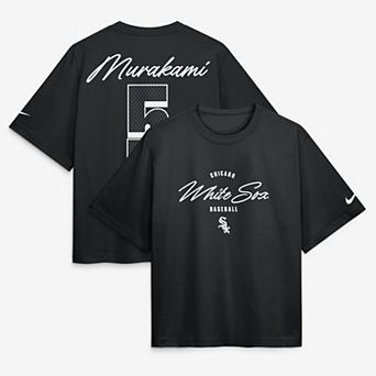 Women's Nike Munetaka Murakami Black Chicago White Sox Premium Essentials Boxy Name & Number T-Shirt