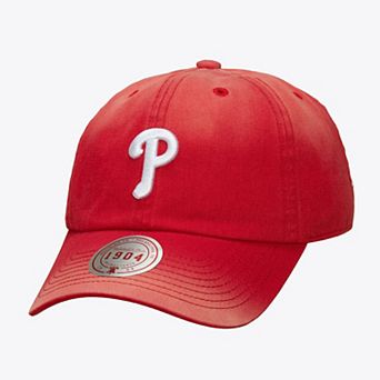 Unisex Mitchell & Ness Red Philadelphia Phillies 1904 Soft Wash Adjustable Hat