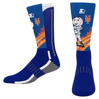 Youth Starter Royal New York Mets Phenom Mascot Color Splash Crew Socks