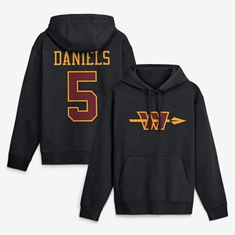 Men's Nike Jayden Daniels Black Washington Commanders Name & Number Hoodie