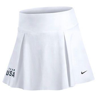 Women's Nike White Team USA One Dri-FIT Ultra High Rise Skort