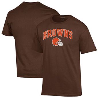 Men's Champion Brown Cleveland Browns Arch Over Logo T-Shirt