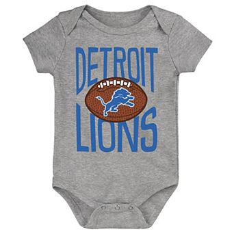 Newborn Outerstuff Gray Detroit Lions For the Ball Bodysuit
