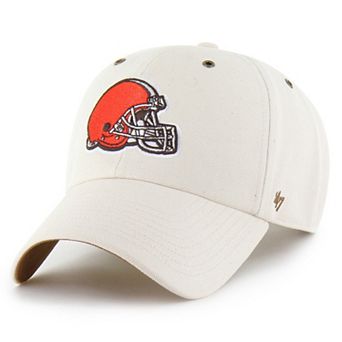 Men's Carhartt x '47 Natural Cleveland Browns Undyed Clean Up Adjustable Hat
