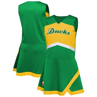 Girls Youth Outerstuff Green Oregon Ducks Cheer Captain Jumper Dress