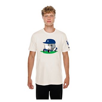 Men's New Era Natural Los Angeles Dodgers Golf Mascot T-Shirt