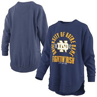Women's Pressbox Navy Notre Dame Fighting Irish Blitz Long Sleeve T-Shirt