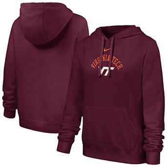 Women's Nike Garnet Virginia Tech Hokies Club Fleece Hoodie