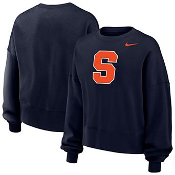 Women's Nike Navy Syracuse Orange Phoenix Fleece Pullover Sweatshirt