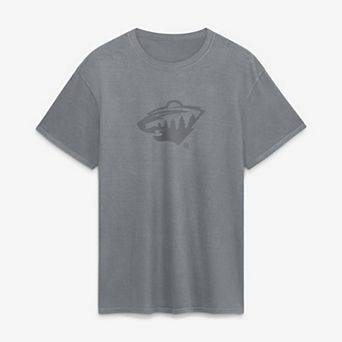 Men's Fanatics Gray Minnesota Wild Core Beach Wash T-Shirt