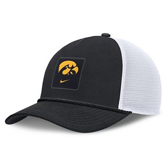 Unisex Nike Black Iowa Hawkeyes 2026 On-Field Gameday Rope Trucker Adjustable Hat