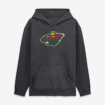 Men's Fanatics Heather Charcoal Minnesota Wild Essential Hoodie
