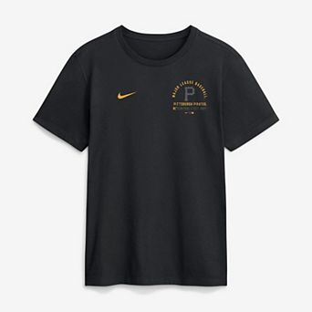 Men's Nike Black Pittsburgh Pirates Split Logo T-Shirt