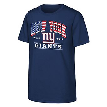 Youth Navy New York Giants Americana Arch T-Shirt