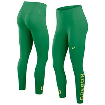 Women's Nike Green Oregon Ducks Zenvy High Rise Dri-FIT 7/8 Leggings
