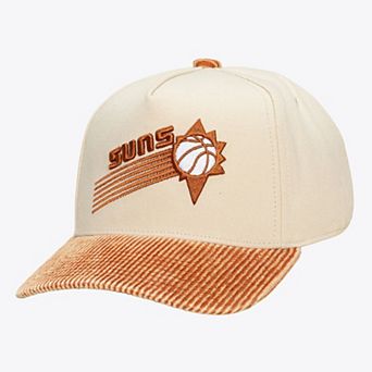 Unisex Mitchell & Ness Cream/Orange Phoenix Suns Faded Pro Snapback Hat