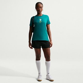 Women's Nike Green Brazil National Team Crest T-Shirt