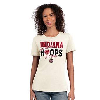 Women's Starter Oatmeal Indiana Fever Endzone T-Shirt
