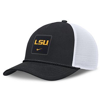 Unisex Nike Black LSU Tigers 2026 On-Field Gameday Rope Trucker Adjustable Hat