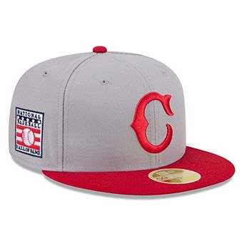 Men's New Era Gray/Red Cincinnati Reds 2026 Baseball Hall of Fame 59FIFTY Fitted Hat