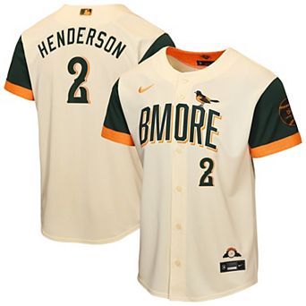 Youth Nike Gunnar Henderson Cream Baltimore Orioles 2026 City Connect Stadium Jersey