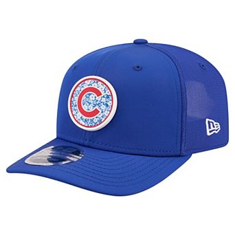 Men's New Era Royal Chicago Cubs Floral Patch 9SEVENTY Adjustable Hat