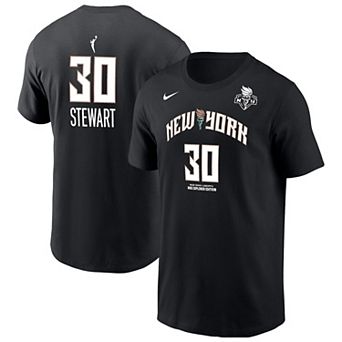 Men's Nike Breanna Stewart Black New York Liberty Name & Number T-Shirt