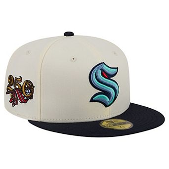 Men's New Era Cream Seattle Kraken 250th Anniversary of the United States Two-Tone 59FIFTY Fitted Hat