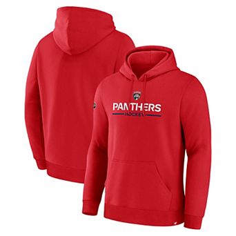 Men's Fanatics Red Florida Panthers Primary Fleece Pullover Hoodie