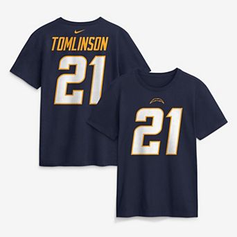 Men's Nike LaDainian Tomlinson Navy Los Angeles Chargers Retired Name & Number T-Shirt