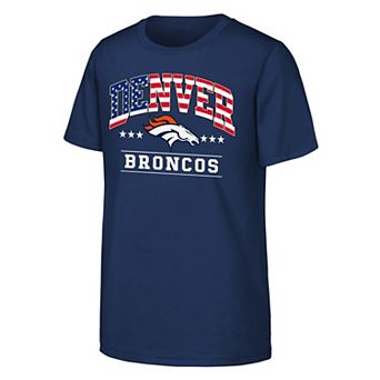 Youth Navy Denver Broncos Americana Arch T-Shirt