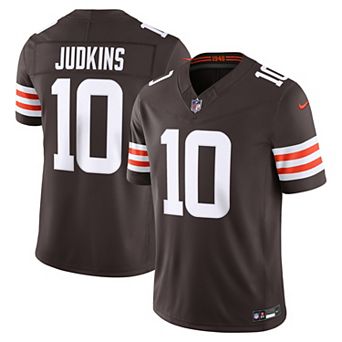 Men's Nike Quinshon Judkins Brown Cleveland Browns Vapor F.U.S.E. Stitched Limited Jersey