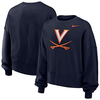 Women's Nike Navy Virginia Cavaliers Phoenix Fleece Pullover Sweatshirt