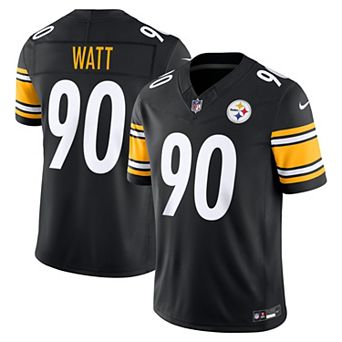 Men's Nike T.J. Watt Black Pittsburgh Steelers Team Vapor F.U.S.E. Stitched Limited Jersey
