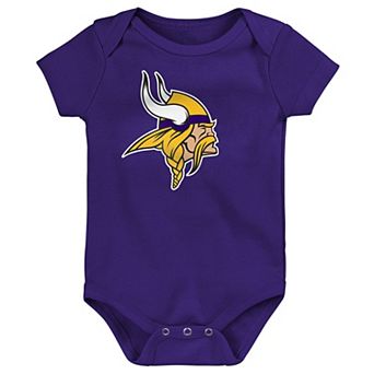 Newborn Outerstuff Purple Minnesota Vikings Primary Logo Bodysuit