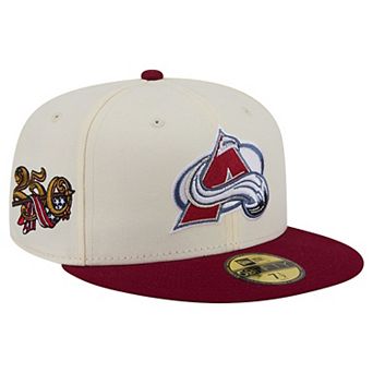 Men's New Era Cream Colorado Avalanche 250th Anniversary of the United States Two-Tone 59FIFTY Fitted Hat