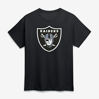 Men's Logo Athletic Black Las Vegas Raiders Primary Logo T-Shirt