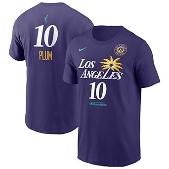 Men's Nike Kelsey Plum Purple Los Angeles Sparks Name & Number T-Shirt
