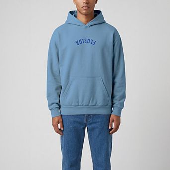 Men's Uscape Apparel Light Blue Florida Gators Upside Down Embroidered Vintage Heavyweight Hoodie