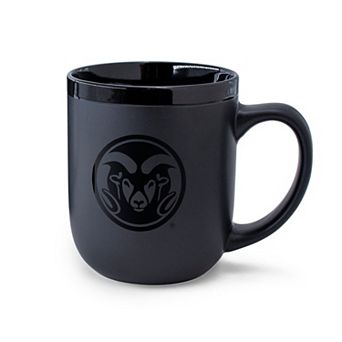 WinCraft Colorado State Rams 17oz. Black Tonal Ceramic Mug