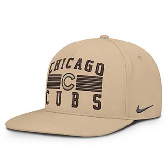 Men's Nike Khaki Chicago Cubs Desert Pro AeroBill Dri-FIT Snapback Hat