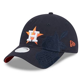 Women's New Era Navy Houston Astros Roses 9TWENTY Adjustable Hat