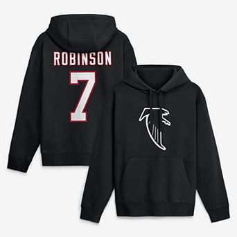 Men's Nike Bijan Robinson Black Atlanta Falcons Name & Number Hoodie