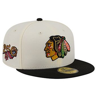 Men's New Era Cream Chicago Blackhawks 250th Anniversary of the United States Two-Tone 59FIFTY Fitted Hat