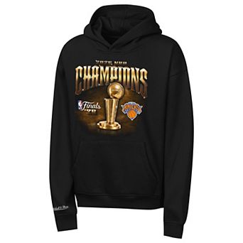 Youth Mitchell & Ness Black New York Knicks 2026 NBA Finals Champions Hoodie