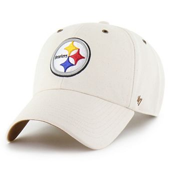 Men's Carhartt x '47 Natural Pittsburgh Steelers Undyed Clean Up Adjustable Hat