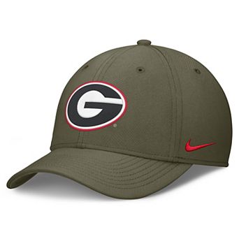 Men's Nike Olive Georgia Bulldogs Primetime SwooshFlex Dri-FIT Hat